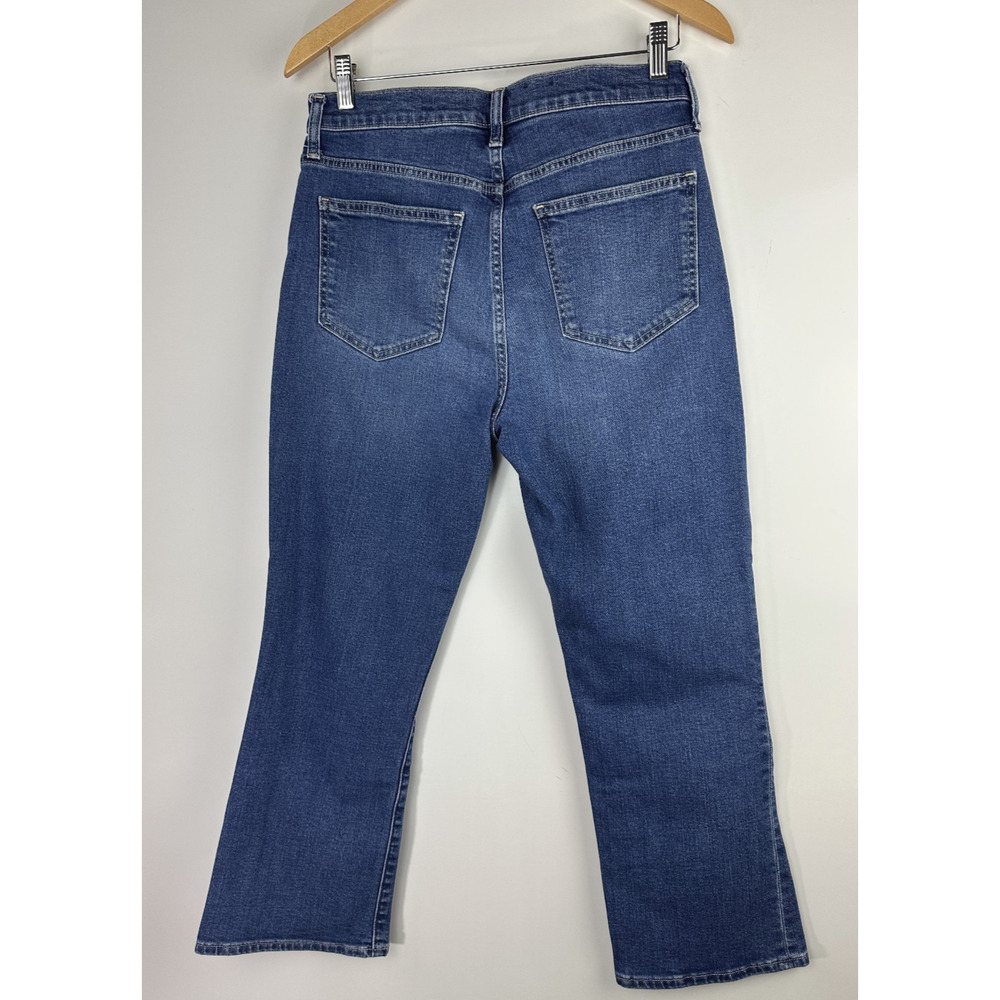 Gap High Rise Kick Fit Jeans Women's Size 29 8 Blue Denim Regular Fit Ankle - Picture 10 of 12